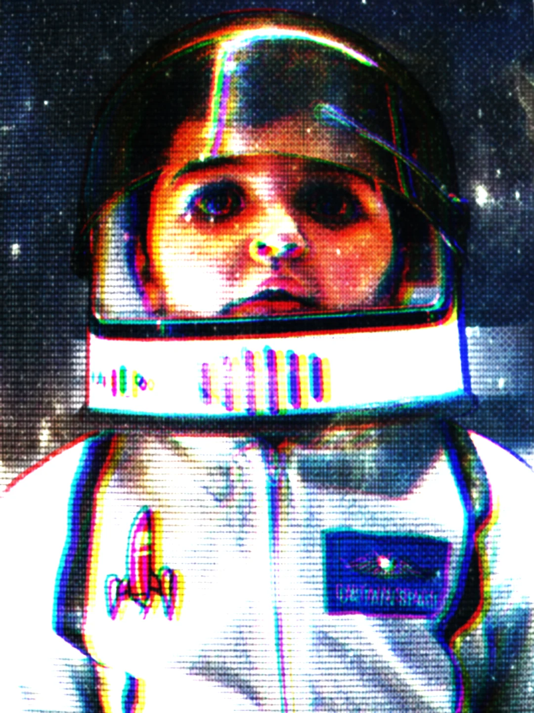 Shoot for the Moon concept image of a child astronaut